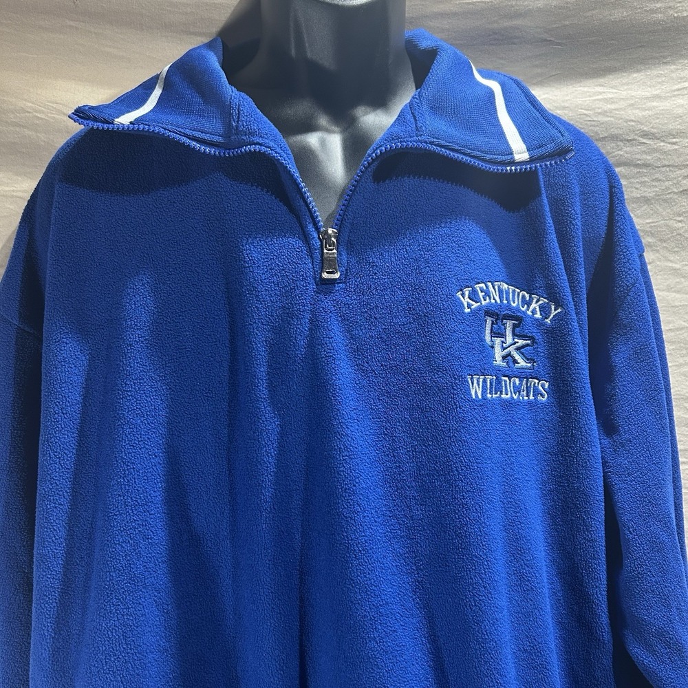 Wagner Wear Kentucky Wildcats Quarter Zip Fleece Pullover Men's Medium Blue UK